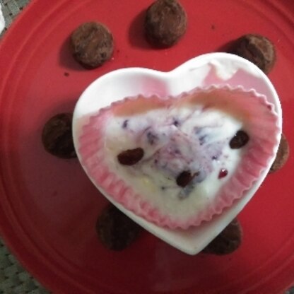 mimiちゃん
おはよー♪
バレンタインだから真似して
可愛く作ってみたよ(笑）
チョコたくさんで美味しかったです❤️雪はないけど寒いです！